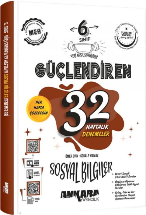 ankara-yayincilik-6-sinif-sosyal_MTA2MTE2NDU1MA_1.jpg ANKARA YAYINLARI SOSYAL BİLGİLER 32 HAFTALIK KAZANIM DENEMELERİ - Görsel 1