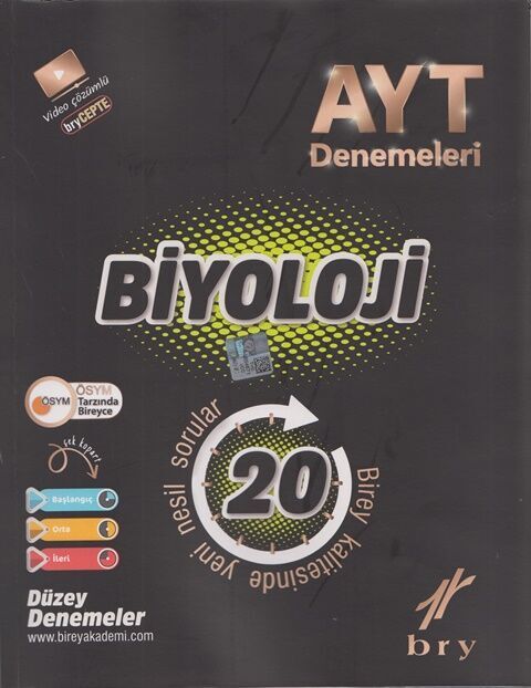 birey-yayinlari-ayt-biyoloji-20-_86472_1.jpg BİREY PLE YAYINLARI AYT - Branş Denemeleri - Biyoloji (20 li) - Görsel 1