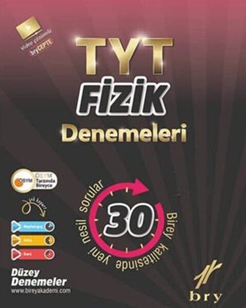 BİREY PLE YAYINLARI TYT - Branş Denemeleri - Fizik (30 lu)