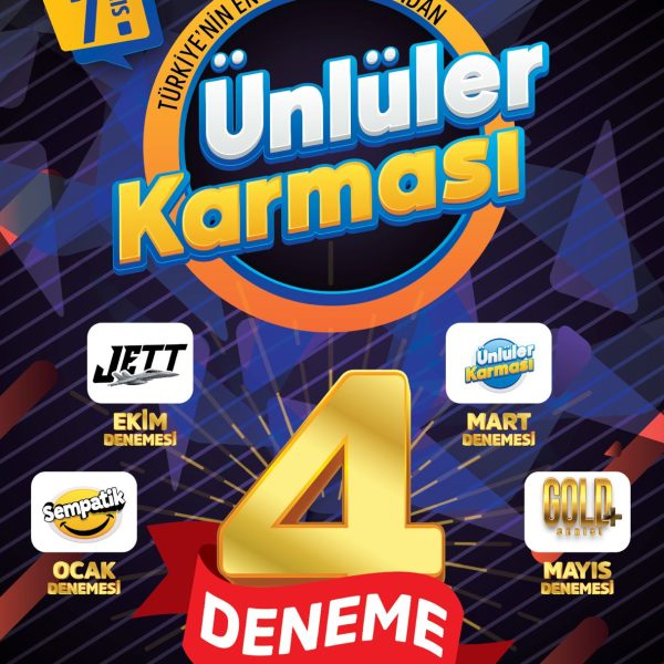 ÜNLÜLER YAYINLARI 7.SINIF  4' LÜ KARMA