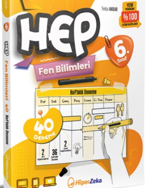 HİPER ZEKA YAYINLARI 6. Sınıf HEP Fen Bilimleri Haftalık Deneme Föyleri