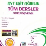 KAREKÖK YAYINLARI AYT TÜM DERSLER EŞİT AĞIRLIK SORU BANKASI