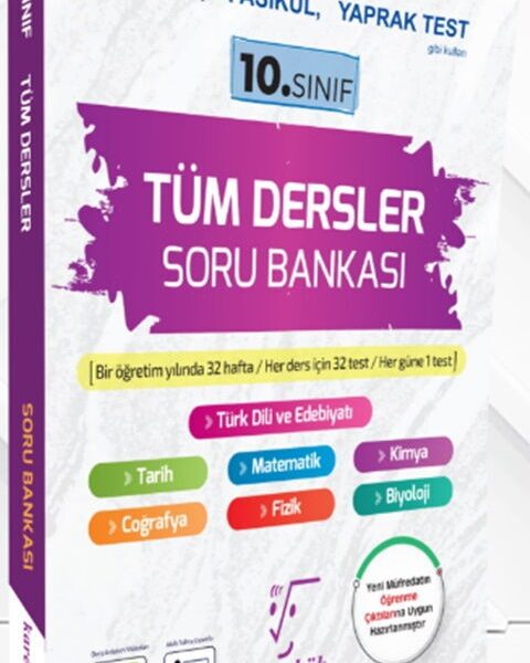 KAREKÖK YAYINLARI 10.SINIF TÜM DERSLER SORU BANKASI