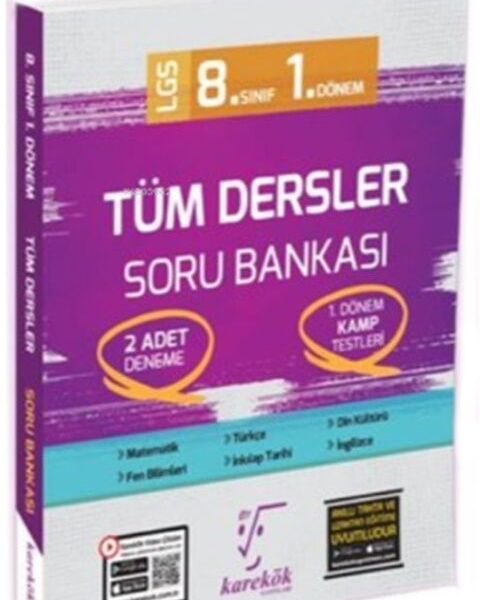 KAREKÖK YAYINLARI 8.SINIF 1. DÖNEM TÜM DERSLER SORU BANKASI