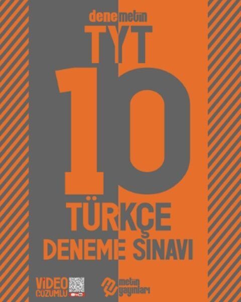 METİN YAYINLARI TYT TÜRKÇE 10 DENEME SINAVI