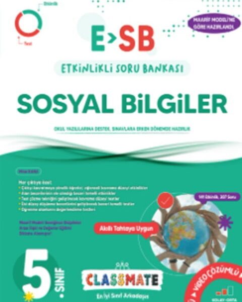 OKYANUS YAYINCILIK 5. Sınıf Classmate (ESB) Sosyal Bilgiler Etkinlikli Soru Bankası
