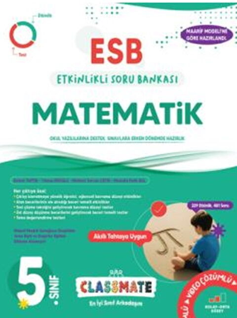 okyanus-yayinlari-5-sinif-classm_MTAzODAzNDc0MQ_1.jpg OKYANUS YAYINCILIK 5. Sınıf Classmate (ESB) Matematik Etkinlikli Soru Bankası - Görsel 1