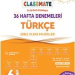 OKYANUS YAYINCILIK 6. Sınıf Classmate 36 Hafta Denemeleri Türkçe Süreç İz. Fasikülleri