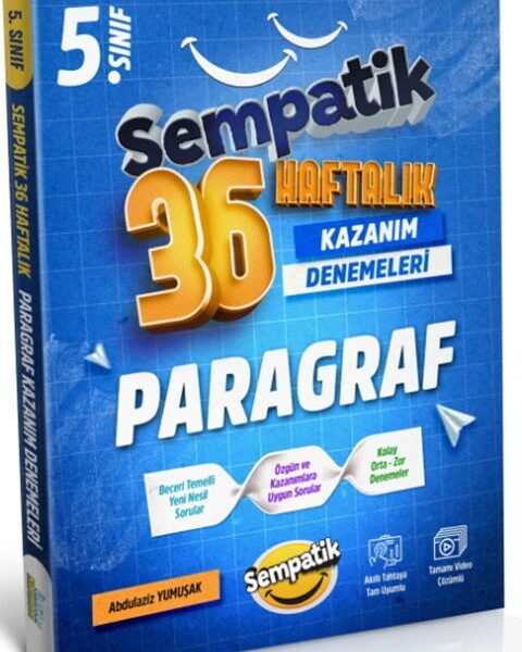 ÜNLÜLER YAYINLARI 5.SINIF PARAGRAF 36 HAFTALIK KAZANIM DENEMELERİ