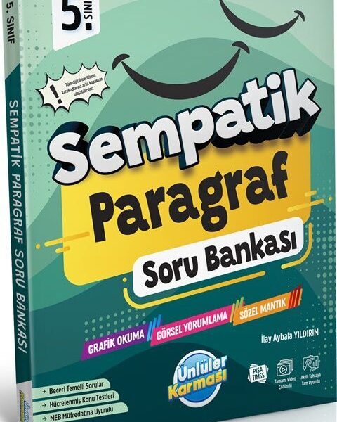 ÜNLÜLER YAYINLARI 5.SINIF PARAGRAF SEMPATİK SORU BANKASI