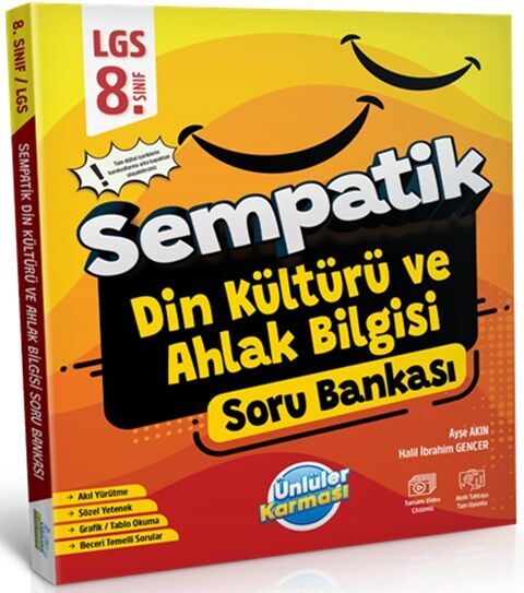 unluler-karmasi-8-sinif-lgs-din-_ODk2ODQyMTM4_1.jpg ÜNLÜLER YAYINLARI 8.SINIF DİN KÜLTÜRÜ VE AHLAK BİLGİSİ SEMPATİK SORU BANKASI - Görsel 1