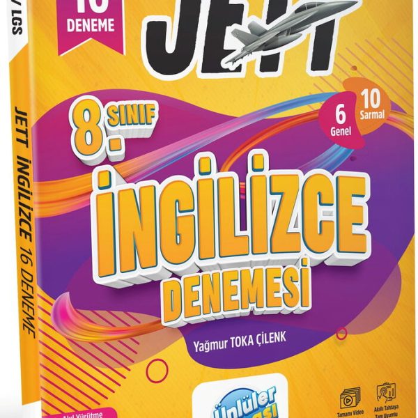 ÜNLÜLER YAYINLARI 8.SINIF İNGİLİZCE JETT 16'LI BRANŞ DENEMELERİ