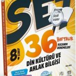 ÜNLÜLER YAYINLARI 8.SINIF DİN KÜLTÜRÜ VE AHLAK BİLGİSİ 36 HAFTALIK KAZANIM DENEMELERİ